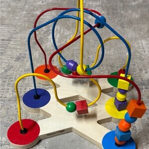 Melissa & Doug Colorful Wooden Bead Maze Activity Toy - Multicolor